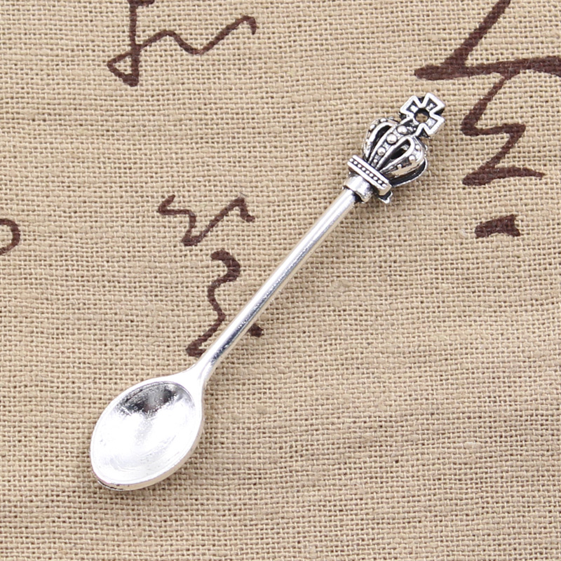 8 個チャームキッチンスプーンクラウン 57x9mm アンテ - Vintage Collectible Spoons のレビューと価格