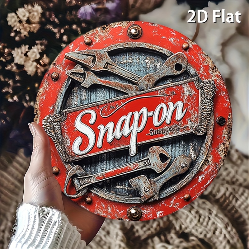 2Dフラット1枚ヴィンテージメタルサインスナップオンツールア - Vintage Collectible Plates のレビューと価格