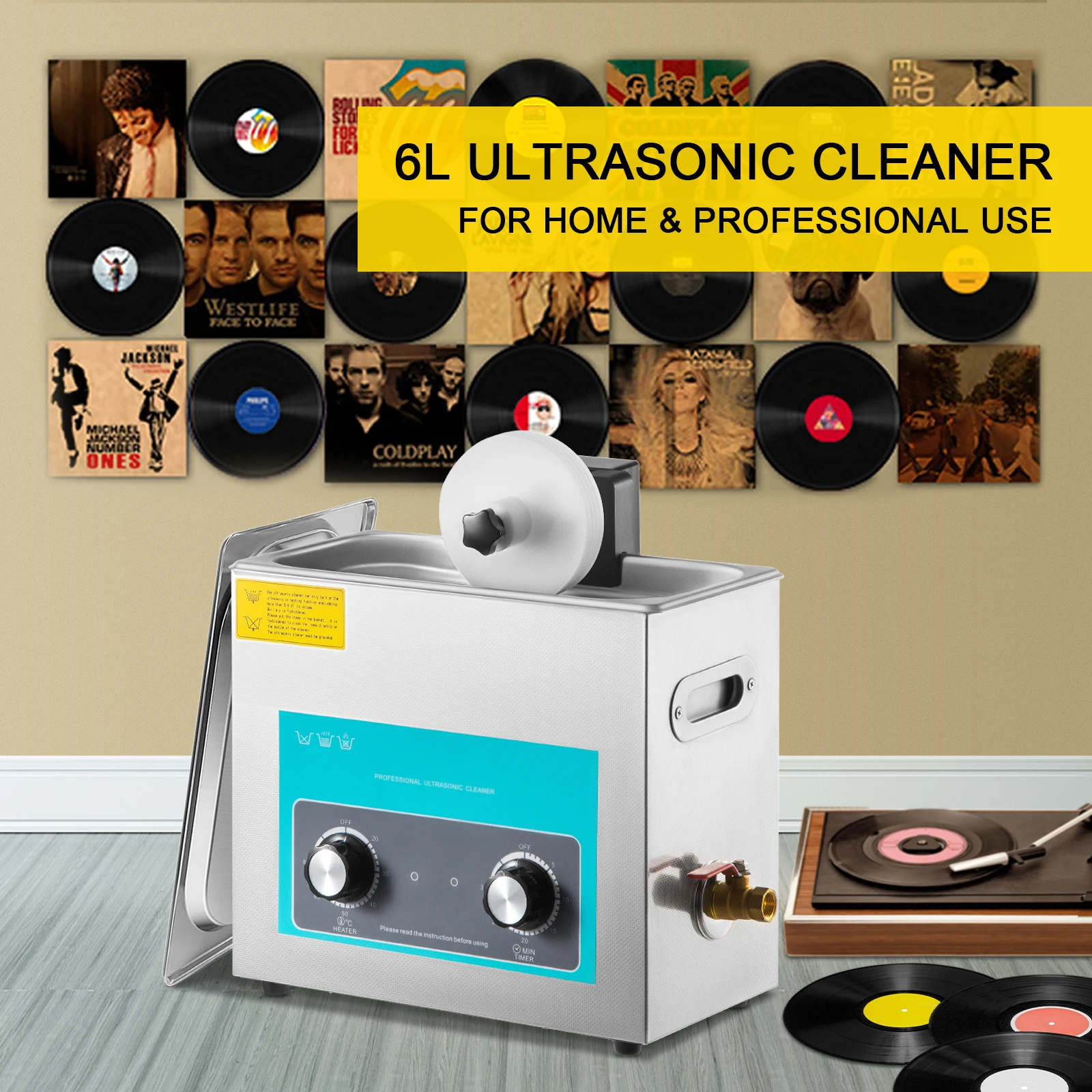 SIHAO 6L ビニールレコードクリーナーノブ 180 ワ - Vinyl Record Cleaner のレビューと価格
