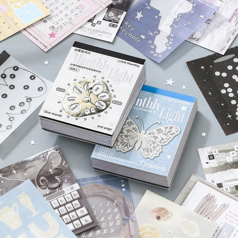 90枚入り、月間スケジュール用、書き込み可能な紙製のノート。 - Vintage Collectible Books のレビューと価格