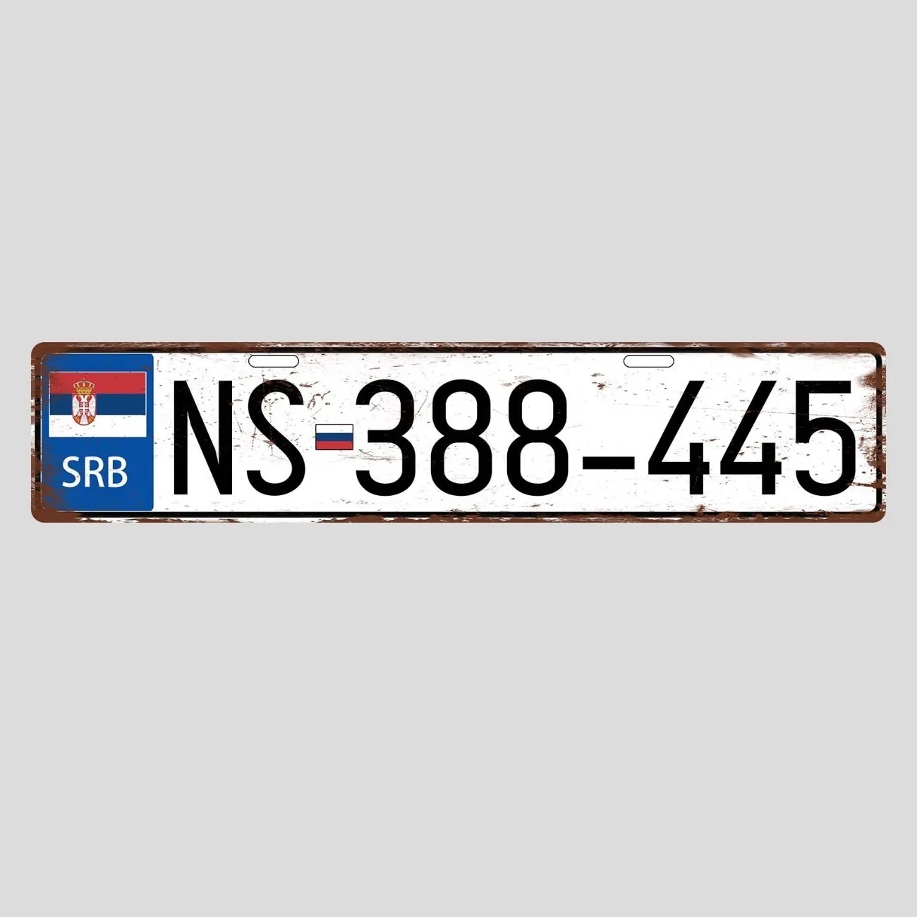 カスタマイズ可能なレトロなセルビアメタルナンバープレート - - Vintage Collectible Plates のレビューと価格